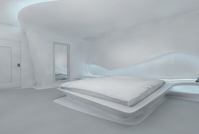 科幻未来房间3dmax模型科幻房间3d模型概念房间未来卧室科幻卧室fbx