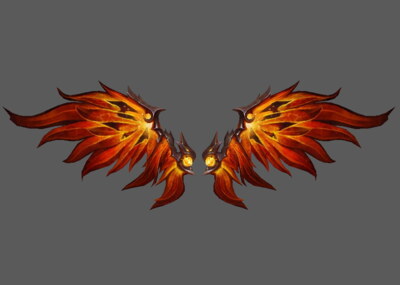 冰晶雪花翅膀冰雪女王背饰