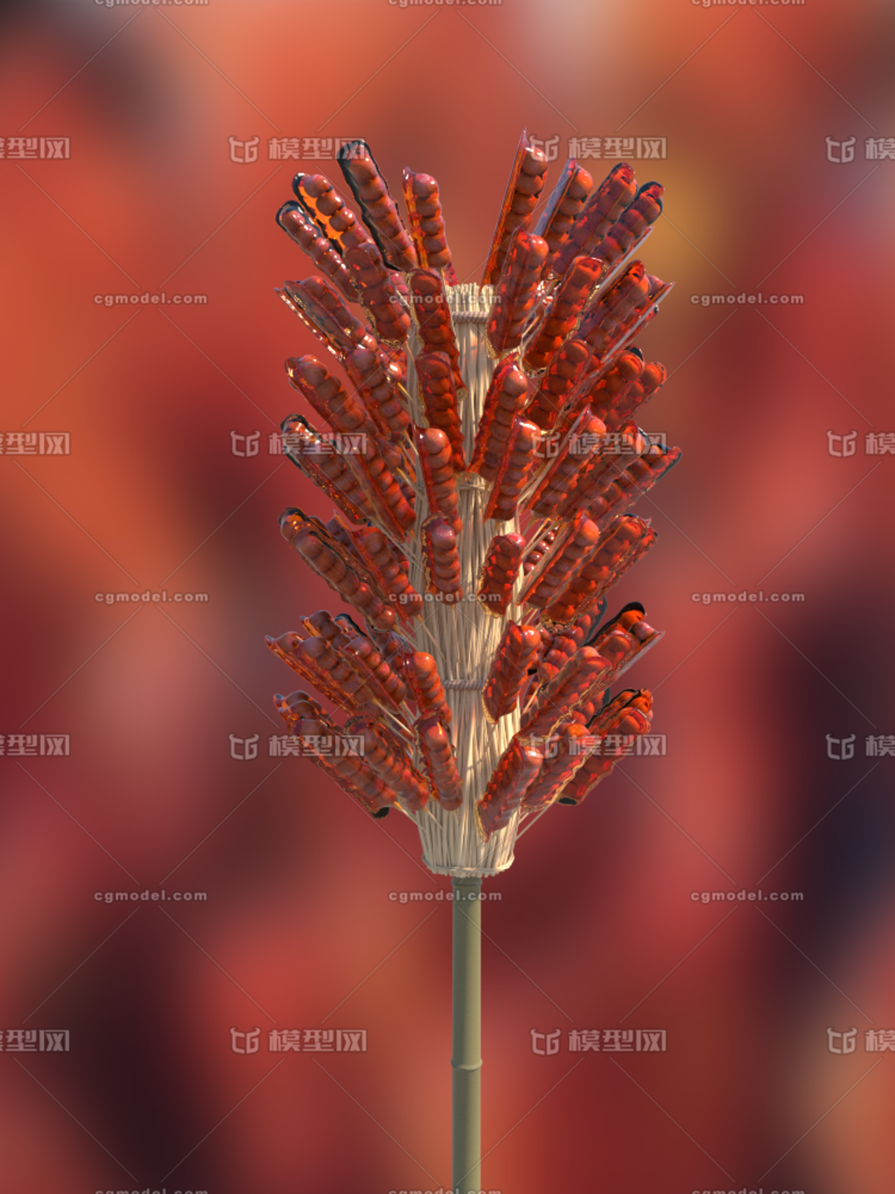 很写实 冰糖葫芦 有糖衣 竹竿一根根的草垛 山楂味道好 来一串