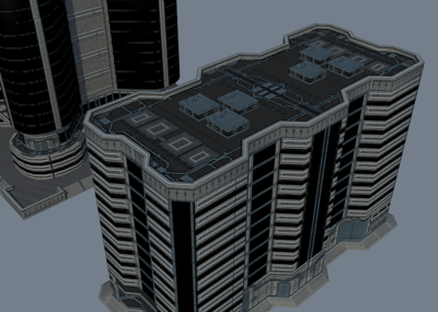 精细未来科幻建筑 基站 科幻_马书记0725作品_场景科幻场景_cg模型网