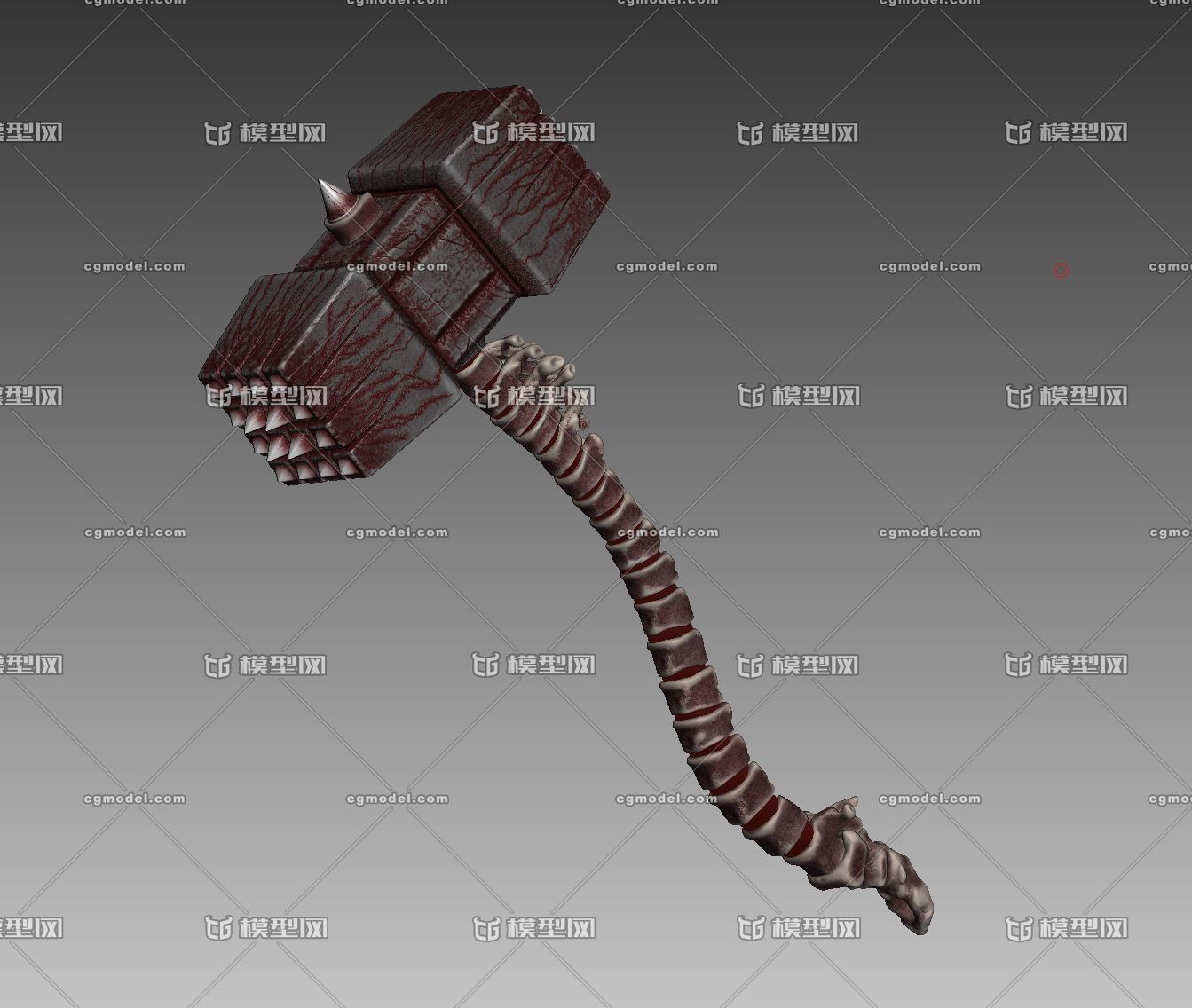 3d打印恐怖屋陈大锤的碎颅锤