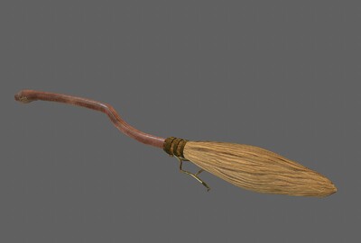 飞天扫帚 光轮2000  写实 道具  魔法扫把