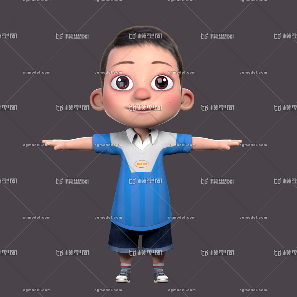 maya小男孩 卡通男孩 boy 小学生 maya小女孩  卡通人物  小朋友