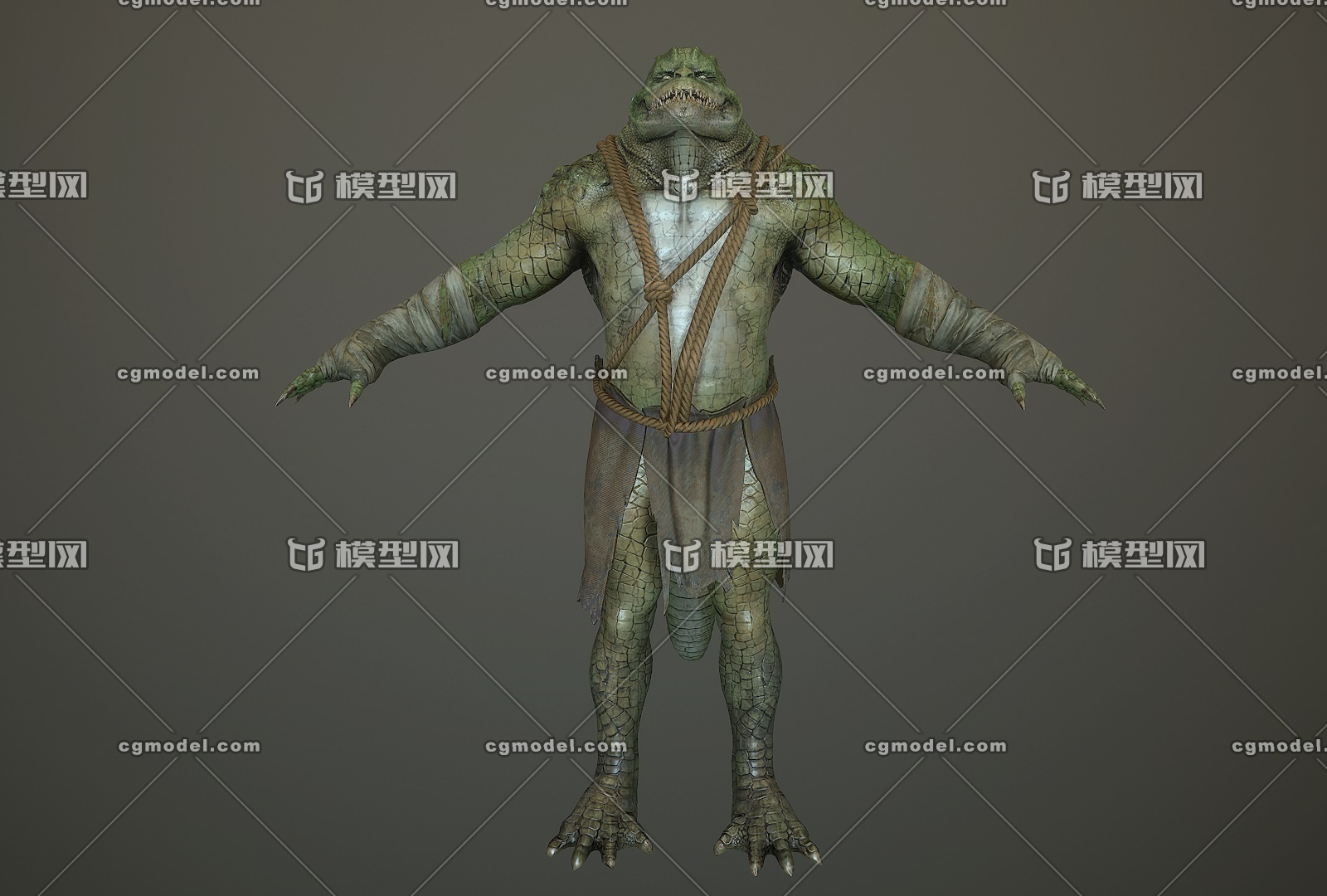 鳄鱼怪  杀手鳄 次世代 变异体 写实鳄鱼妖怪
