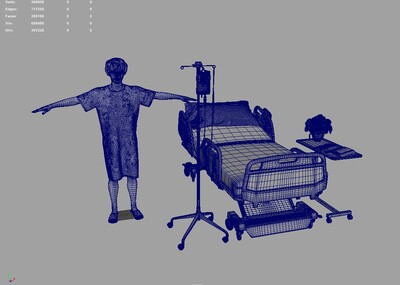 病人 患者 伤残人士 医院病号 化疗 病号服 重症监护室 手术(赠送病号