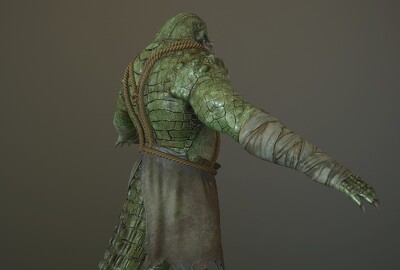 鳄鱼怪 杀手鳄 次世代 变异体 写实鳄_1206736147作品_人物异形怪物