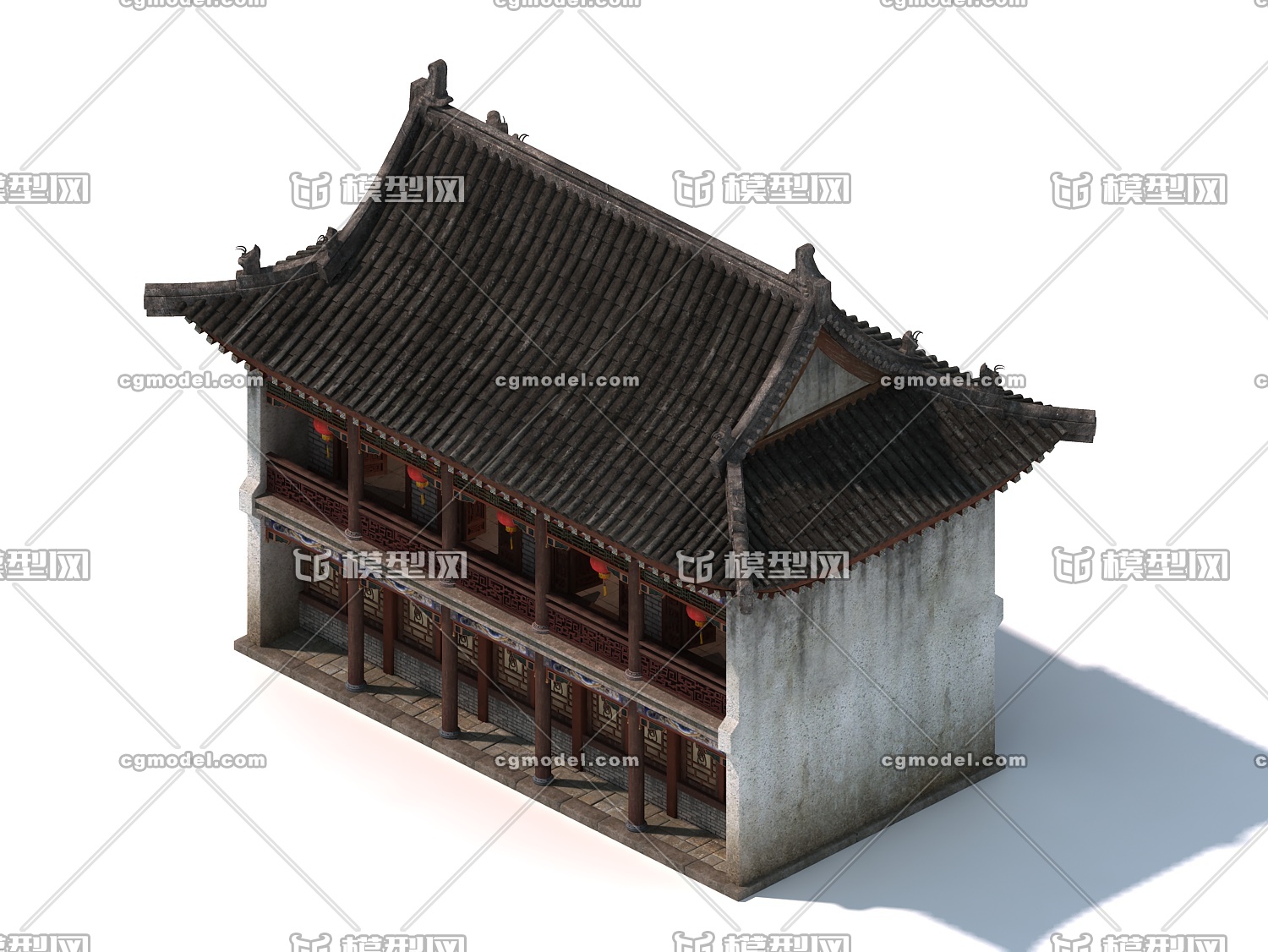 古代建筑模型 高静模 ***高模 为塌陷 可修改 模型-历史建筑模型库-3ds Max(.max)模型下载-cg模型网