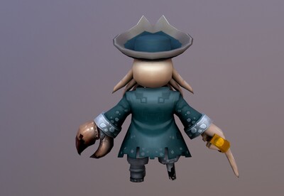 卡通q版 章鱼海盗 戴维琼斯-davyjones