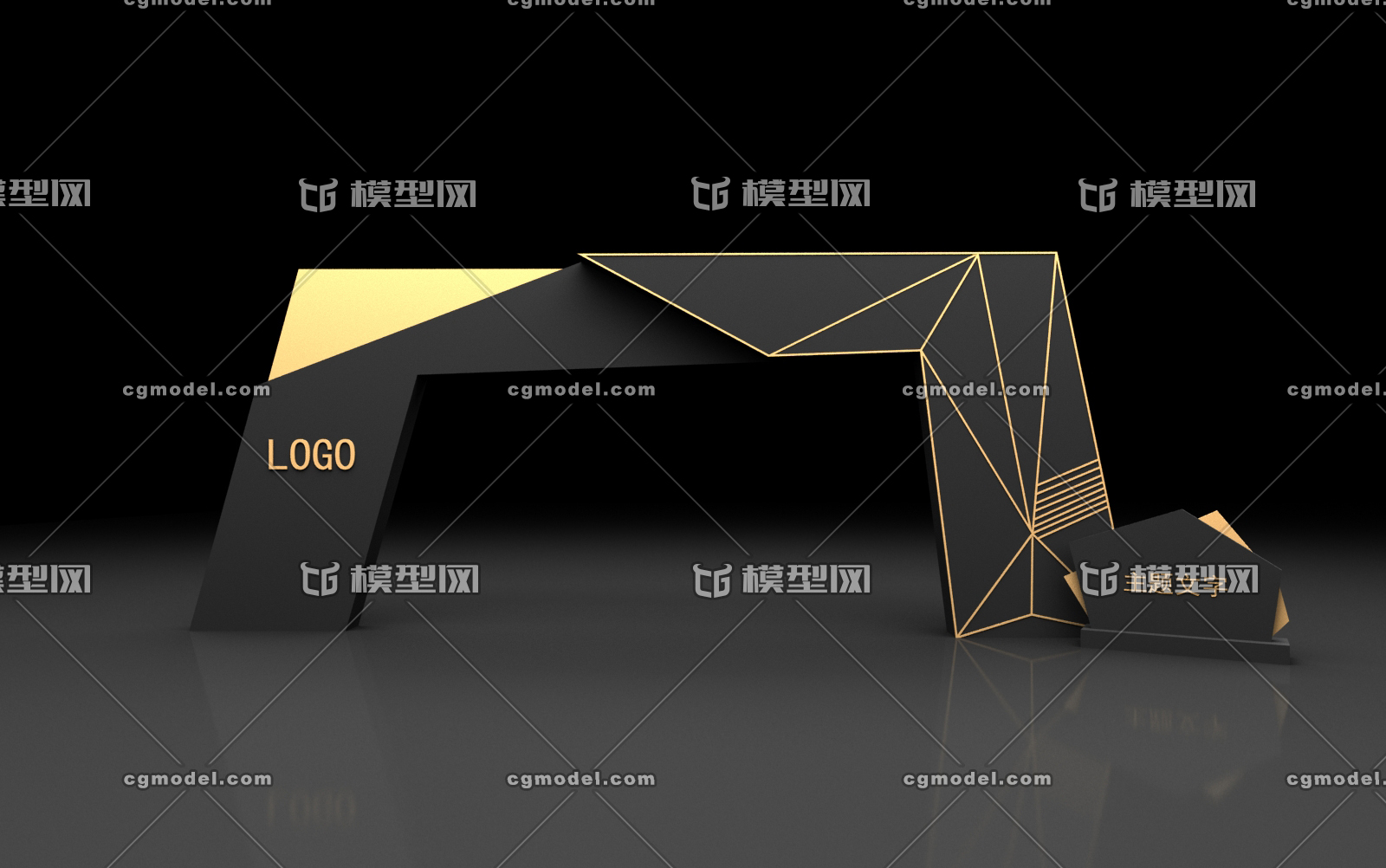 门头 几何造型 商场门头 灯箱门头 彩色门头门廊门头设计 发光字 立体