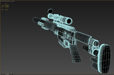麦克米兰CS5 步枪模型-枪械模型模型库-3ds Max(.max)模型下载-cg模型网