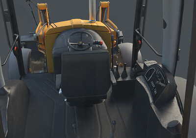 带内饰 推土机 pbr次世代 简模 铲土机 挖土机 铲车 挖掘机 钩机 农业