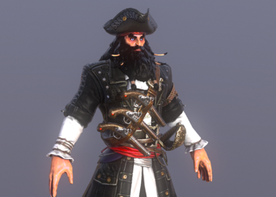 次世代 pbr 中世纪 船长 海贼 海盗船长 大胡子海盗 加勒比海盗 海盗