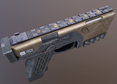 kap-40手枪 全自动枪械_18537776869作品_武器枪械模型_cg模型网