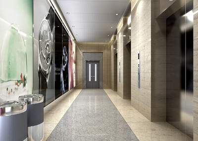 电梯间商场电梯间
