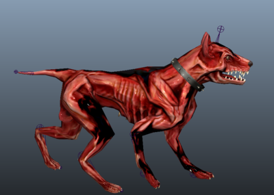 (带动画)变异的狗_半尊残佛作品_动物哺乳_cg模型网