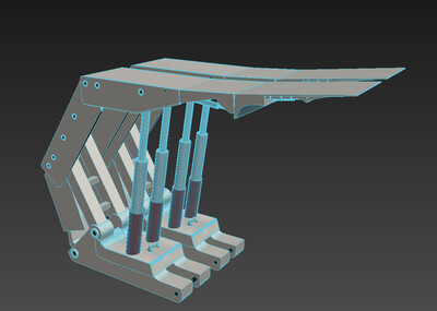 液压支架 煤矿 工业设备_xxwin作品_机械/器械工业设备_cg模型网
