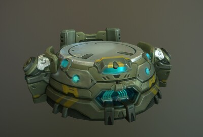 机械风暴基座次世代科幻风格底座