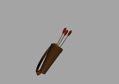 箭篓箭矢卡通弓箭弓箭桶