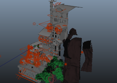 洪崖洞_场景_lee0707作品_场景现代场景场景现代场景_cg模型网