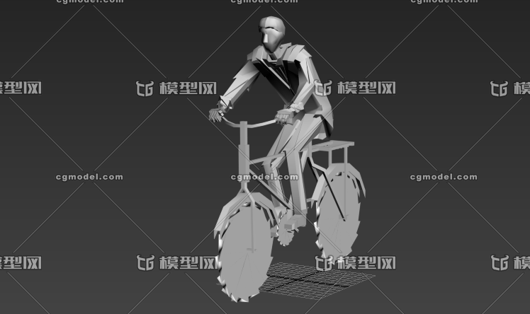 纸片人 折纸人 纸人骑车 叠纸人