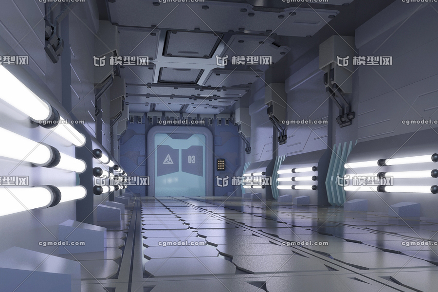 空间站通道 科幻场景模型-科幻场景模型库-3ds Max(.max)模型下载-cg模型网