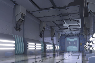 空间站通道 科幻场景模型-科幻场景模型库-3ds Max(.max)模型下载-cg模型网