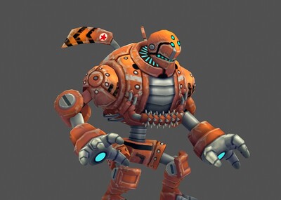 维修机器人boss形态带绑定动作