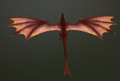 中国火球龙 魔幻飞龙 火龙 dragon 恶龙