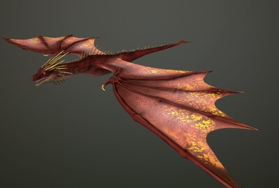 中国火球龙 魔幻飞龙 火龙 dragon 恶龙