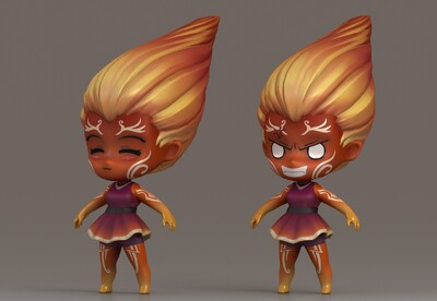 卡通 小小火神 太阳女神 希腊神话 儿童版火神