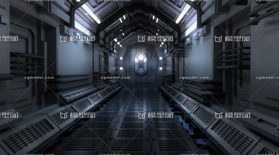 空间站通道 科幻场景模型-科幻场景模型库-3ds Max(.max)模型下载-cg模型网