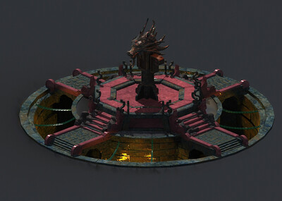 镇龙台 祭祀台 锁龙阵 东方祭坛 祭台 石台平台子台阶 火山 地下 祭龙