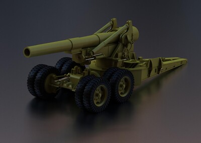 毫米口径榴弹炮,军事武器,重武器,_qwert456作品_武器火炮器械_cg模型