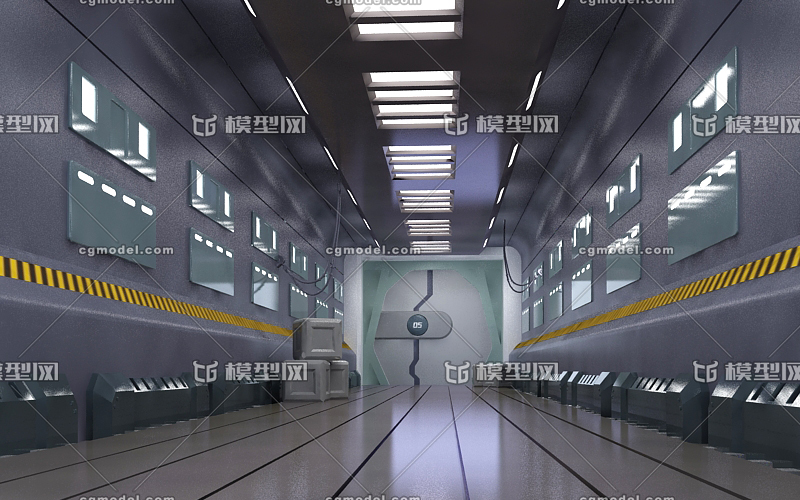 空间站通道 科幻场景模型-科幻场景模型库-3ds Max(.max)模型下载-cg模型网