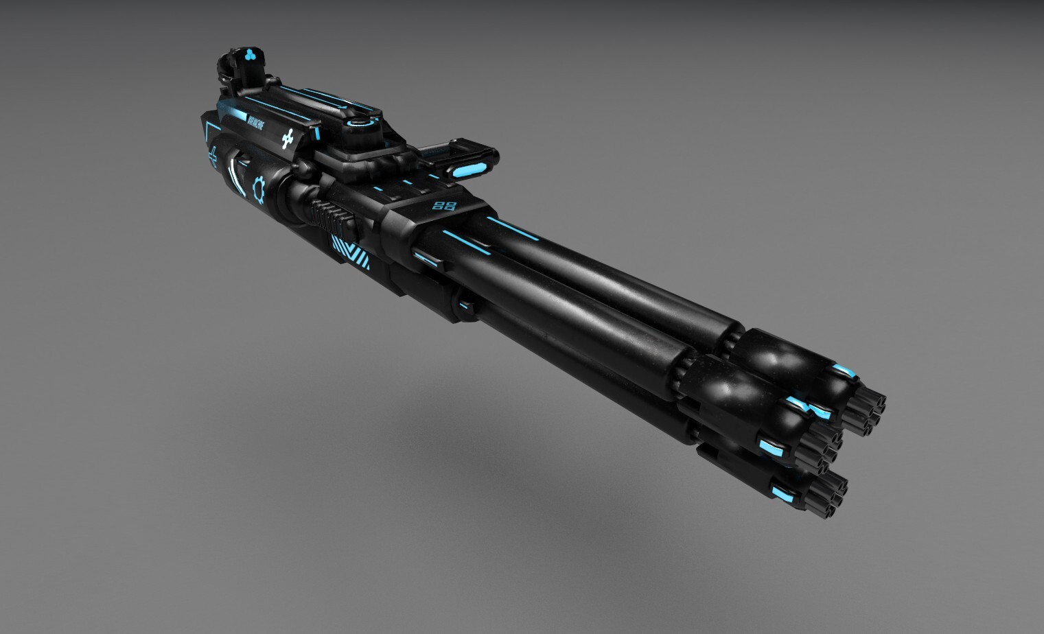 并列加特林_弗兰克塞斯作品_游戏/影视/动画_cg模型网