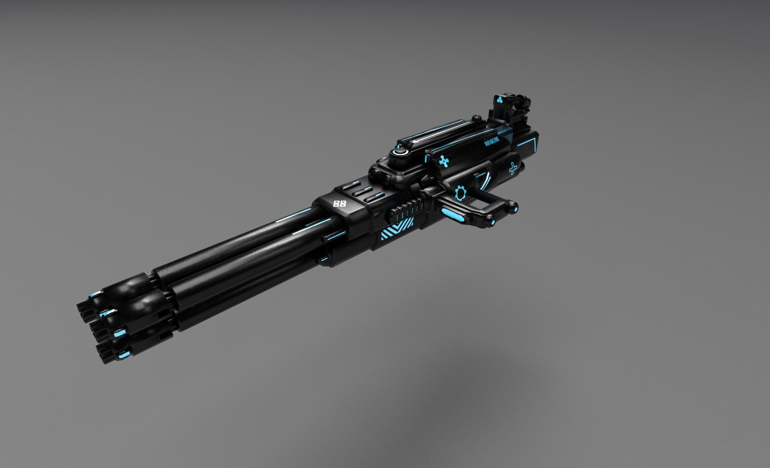 并列加特林_弗兰克塞斯作品_游戏/影视/动画_cg模型网