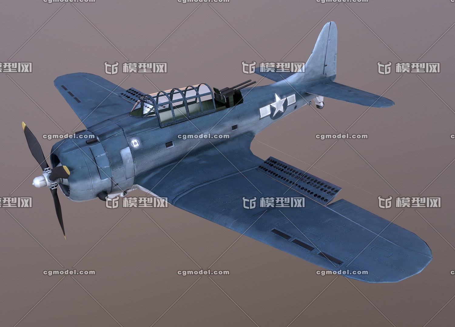 sbd无畏式俯冲轰炸机  dauntless 二战美国海军武器 道格拉斯研制