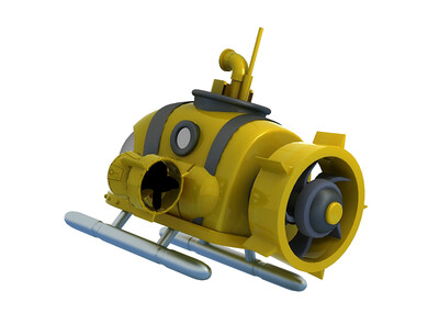 超级卡通潜水艇 玩具 q版潜水艇 动画潜水艇 玩具潜艇