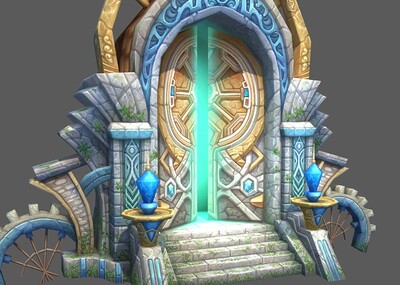 手绘石台,传送门,传送阵,传送点