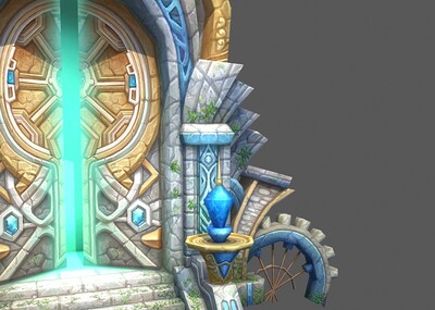 手绘石台,传送门,传送阵,传送点