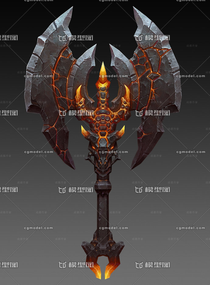 水经验的冷武器模型斧子