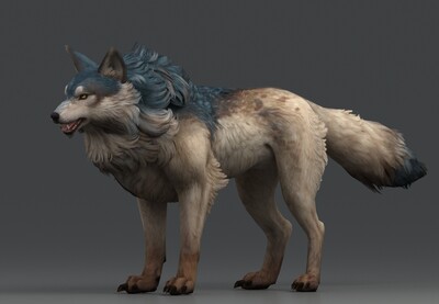 写实 狼王 wolf  白狼  草原狼  母狼