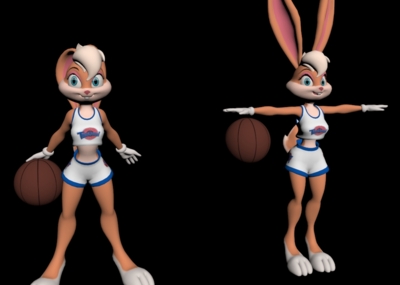 空中大灌篮  罗拉兔  lola bunny