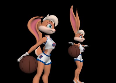 空中大灌篮  罗拉兔  lola bunny