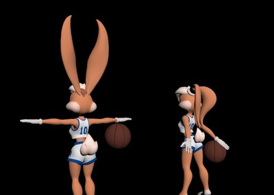 空中大灌篮  罗拉兔  lola bunny
