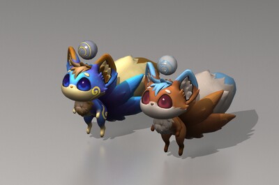 卡通小精灵小动物魔法精灵宠物玩具