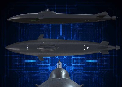 未来概念万吨级潜艇武库潜艇猜想模型