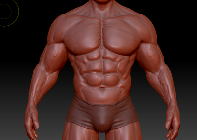 高精度肌肉男人裸模高模和低模_756027731作品_人物男人_cg模型网