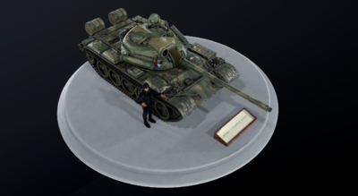 前苏联T54主战坦克及坦克兵模型