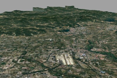 北京市地形3d模型,北京市沙盘_椅子,作品_场景自然场景场景自然场景_c